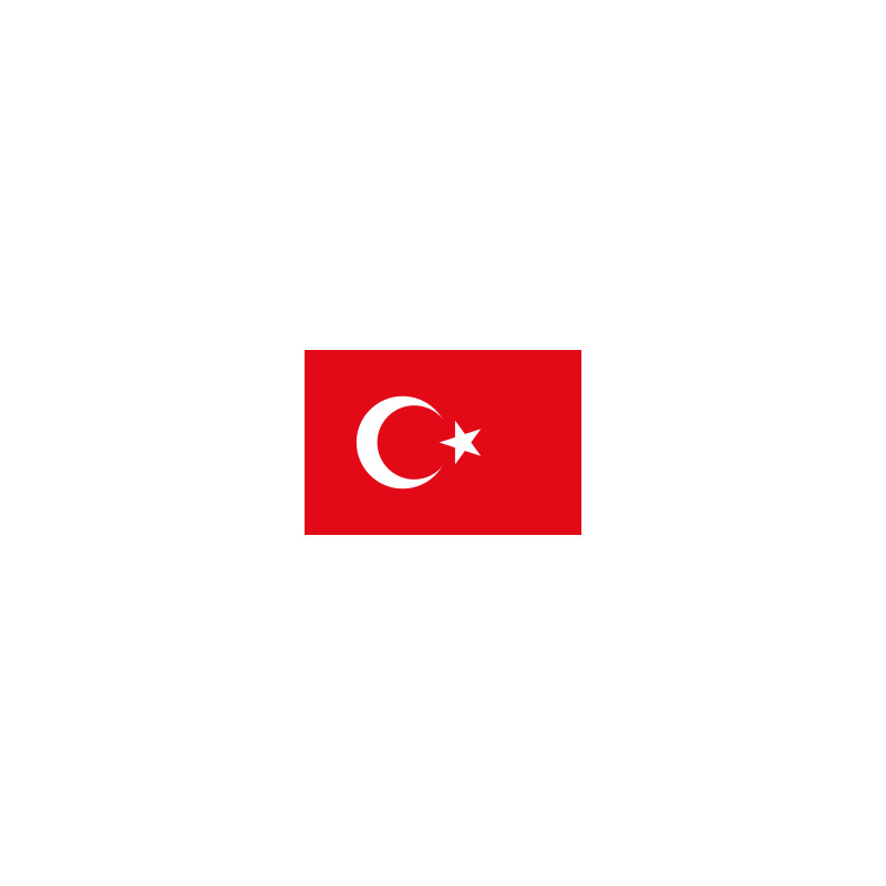 Vlag Turkije, meerdere maten