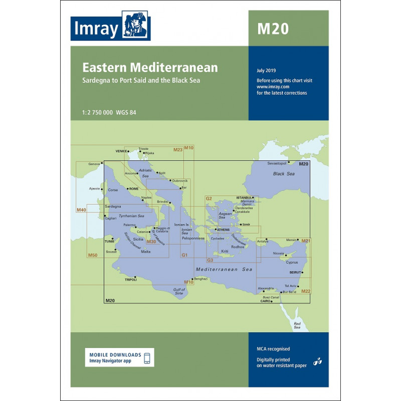 Imray M20 Eastern Mediterranean