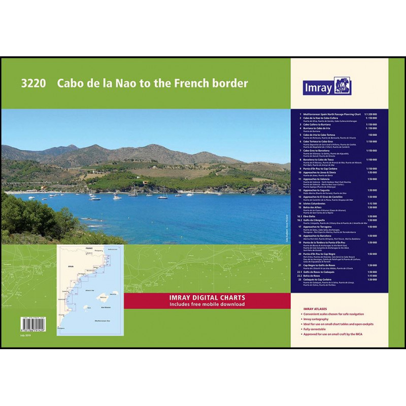 Imray 3220 Cabo de la Nao to the French border