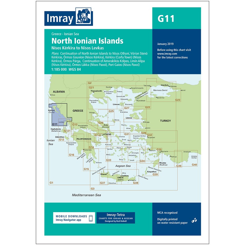 Imray G11 North Ionian Islands