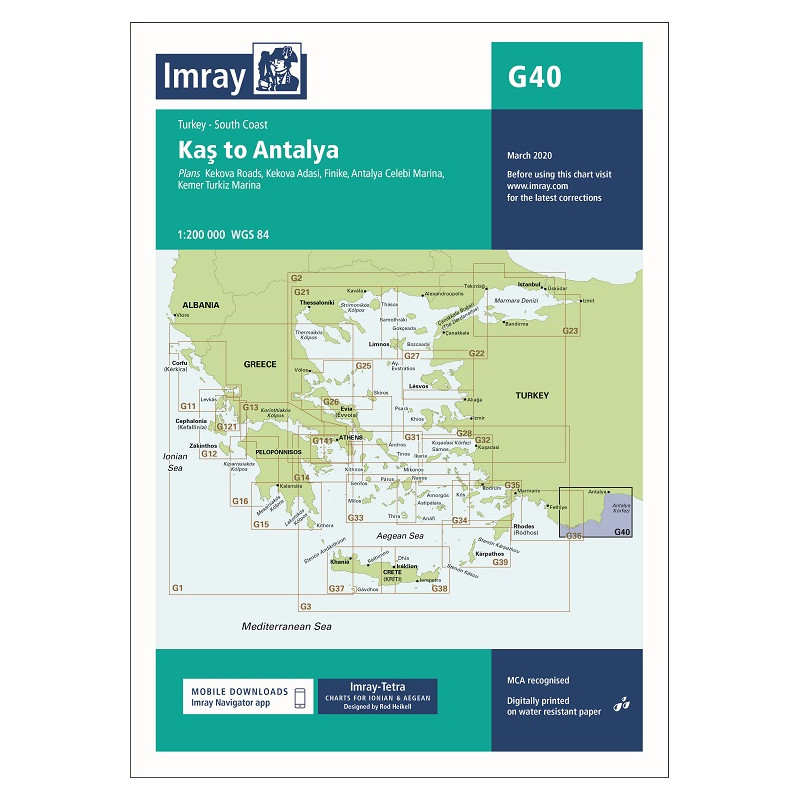 Imray G40 Kas to Antalya