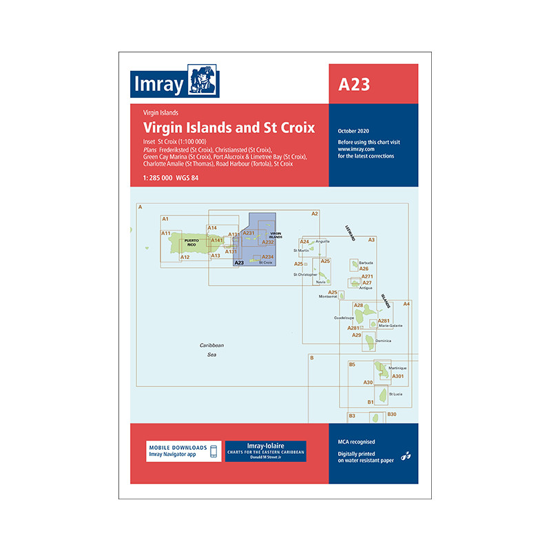 Imray A23 Virgin Islands and St Croix