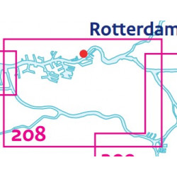 Nederlandse zeekaart 208, Rotterdam. Nieuwe en Oude Maas