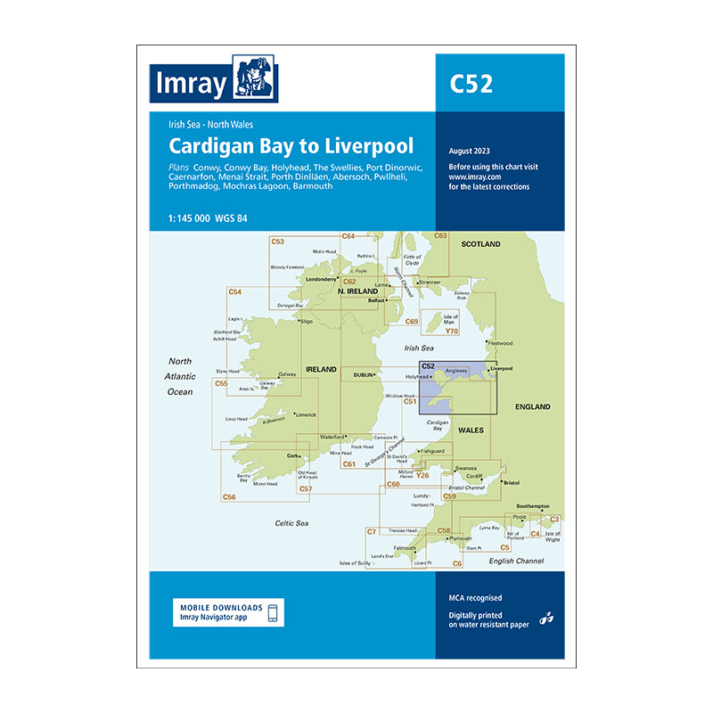 Imray C52, Cardigan Bay to Liverpool