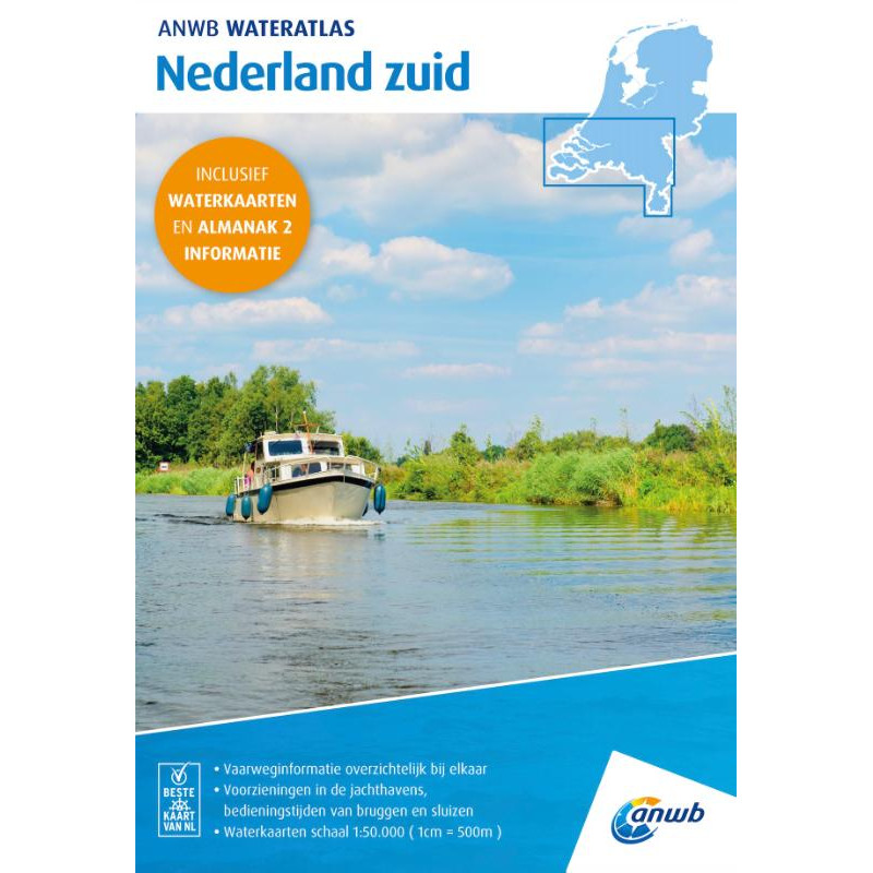 De ANWB Wateratlas Nederland zuid